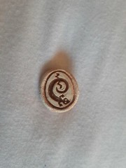 Vintage oval stone Lizard Brooch/pin