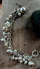 925SS & Amethyst OOAK Vintage Cha-Cha Bracelet 54gr Combo 925 – C-Description 👀