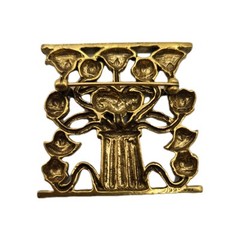 Metropolitan Museum of Art Gold Tone Tree of Life Signed MMA 1995 Pin Brooch