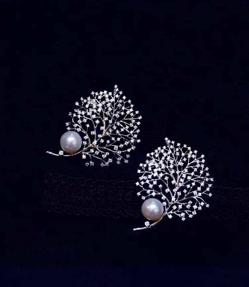 Blooming Tree Freshwater Pearl Brooch