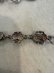 Sterling Silver .925 Jewlery Lot Of (4) Necklace And Pins 60 grams