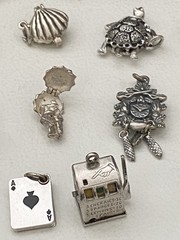Vintage Sterling Silver MECHANICAL Charm England Choose