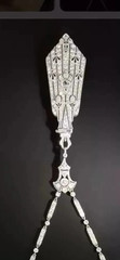 2.25Ct Art Deco Style Lab Created Diamond Wedding Gift 14K White Gold FN Pendant