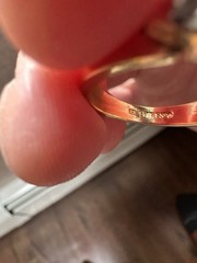 Vintage ESPO Joseph Esposito Solitaire Ring Size 7 Gold Tone Statement Ring