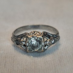 Engagement Ring, Vintage Art Deco, or Edwardian Non-precious Vintage Ring