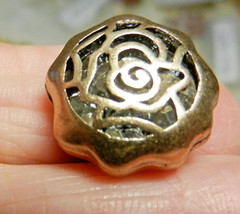 Vintage Elegant Cut Crystal in a Rose Etched Gold Filled Cage- Post Earrings