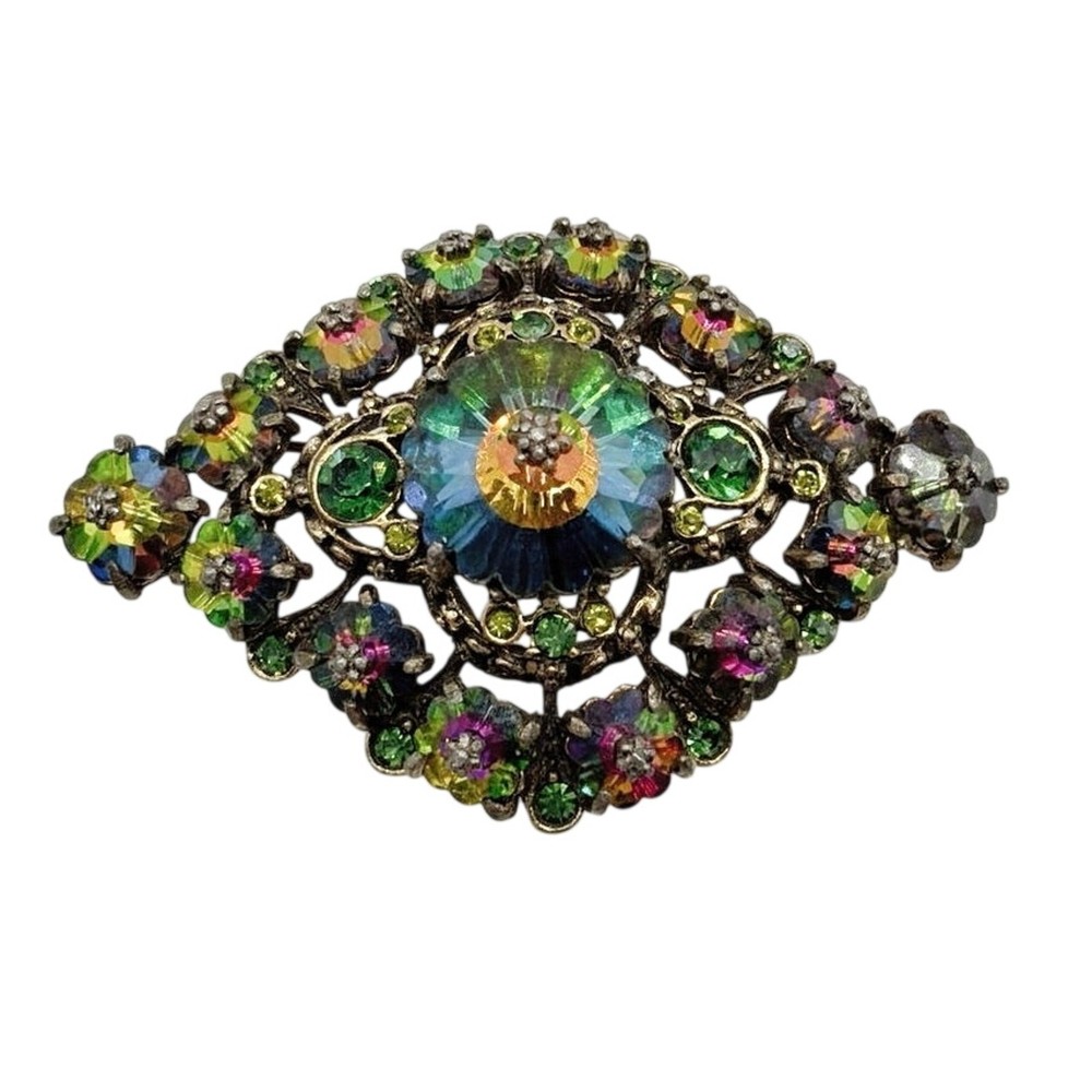 Vintage Watermelon Ravioli Brooch