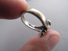 VINTAGE WHEELER MANUFACTURING SOLID STERLING GRAPE VINE RING SIZE 6.75