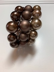 Vintage Taupe Brown Stretchy Bracelet One Size Fits All
