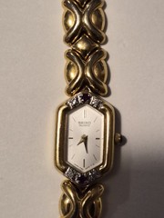 Vintage Seiko Ruby And Diamond Ladies Watch Gold