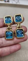 Rare Vintage Goldtone Monet Intaglio Roman Soldier Cameo Clip On Earrings…