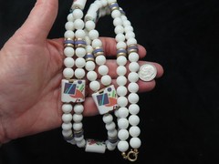 Authentic 1970’s-80’s Double Strand Japan Statement Necklace 30″