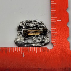Vintage Birds And Blooms Pewter Pin Gardening