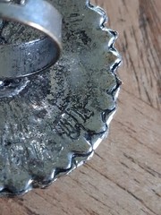 Vintage southwestern style /boho faux turquoise adjustable ring.