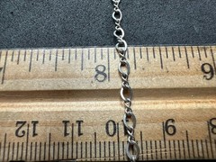 1.24g Vintage Sterling Silver 925 Oval Twist Link Chain Bracelet 7 in M