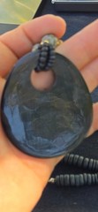 Horn Bone Shell Mother of Pearl Jet Abalone African Tribal Style 24″ L Necklace