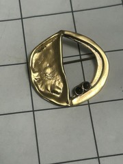 Eivind Hillestad Brooch Bronze Norway Norwegian MCM estate Jewelry