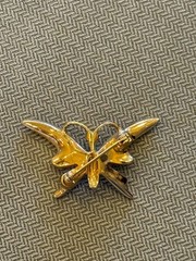 Vintage Lot of 4 Jomaz Joseph Mazer Brooches 3 Butterflies & 1 Pear