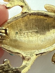 Vintage Gripoix Glass & Crystal Pavé FROG Figural Brooch By Sphinx PLEASE READ