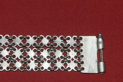 Antique Balkans Folklore ornate bracelet silver Etno