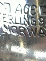 A.G. Ecker Anna Greta Sterling Silver Jester Crown Ring Norway 1960s-70s Vtg