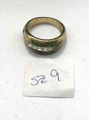 Vintage 18KT GE Gold Plated & Rhinestones in Bold Look Ring varied sizes
