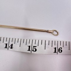 Victorian 1/20 12k Gold Filled Snake Chain Necklace 15.5 Inch 2.36mm 9.34g