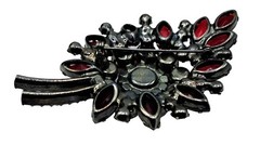 Juliana Brooch Earring Set Red Aurora Borealis Rhinestone Vintage D&E