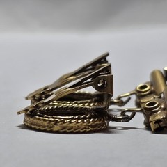 Vintage Possible Schreiner Juliana D&E Clip On Earrings Moroccan Matrix VGC