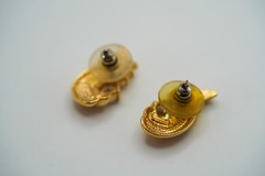 Vintage KREMENTZ Cz Stud Dangle Earrings 2.2cm JB39