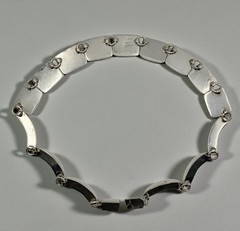 Estate Statement Taxco TZ-17 Sterling Silver Multi Stone Necklace 101g Rainbow