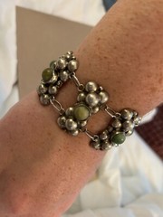 Art Nouveau/Art Deco Mexican Solid Silver Silver Bracelet