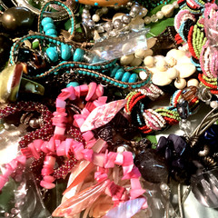 1/2LB Jewelry TREASURE Estate Lot with a Boho, Beach, Gypsy Theme ALL WEARABLE