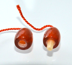 ✅1970y RUSSIAN SOVIET BALTIC GOLD SAN AMBER TWIST CLASP NECKLACE 老琥珀 BEADS STONE