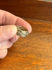 Beautiful Antique 1/20 10k GF Woven Band Ring, 17mm