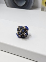 Antique 800 Silver & Blue Stone Pendant
