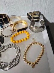 Mixed metal materials lot of 34 bracelets