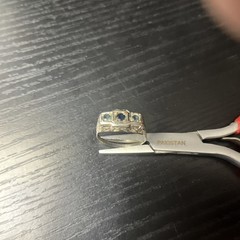 Antique 1920s Belais Old Euro Alexandrite 18k White Gold Filigree Ring Size 9