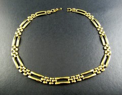 GOLD TONE NECKLACE 16.5″ (D10)