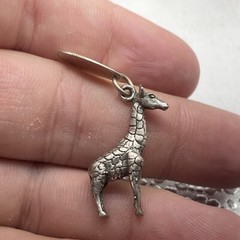 Vintage Sterling Silver Charm Great Adventure Safari Giraffe 4.0g