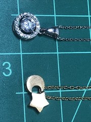 b53. 925 Sterling, GF, Mix material, Enamel, Pearl, Stone 8 chain Necklaces.
