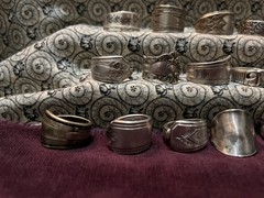 Spoon Ring Lot Of 18 Silver Plated &Stainless Steel Antique & Vintage