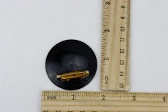 Separation Enamel on Copper Disc Brooch/Pin, 19gr