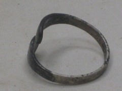 vintage 925 sterling silver Siam adjustable ring engraved band Goddess jewelry