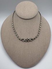 Vintage Art Deco Choker Style Clear Rhinestones- See Description
