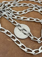 Vtg Heavy 925 Sterling Silver Curb Link Chain 6mm Wide Necklace 30”in/ 59.50 Gr