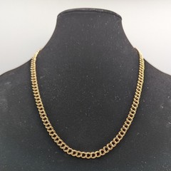 Sarah Coventry Vintage Gold Tone Double Link Chain Necklace 23 Inch Curb Style