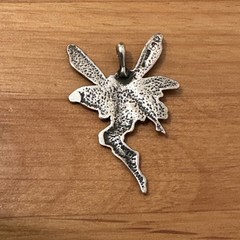 Beautiful Art Nouveau Sterling Silver Fairy Nymph Vintage Pendant