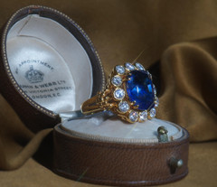 GIA Sapphire Diamond Certified 18K No Heat Ceylon Blue Fine Huge Ring 12.04 Cts!