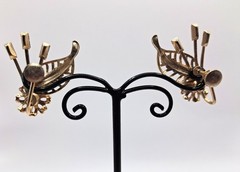 Vintage Earrings Lot 5 Pairs Clip/Screw Back Napier, Vendôme Pat.